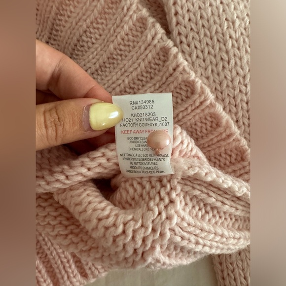 For Love & Lemons Stacy Cropped Sweater size L - Picture 9 of 12